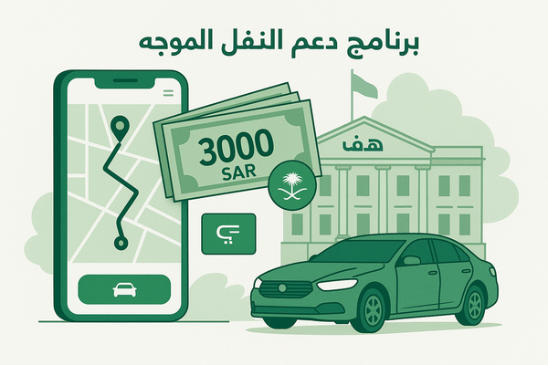 برنامج دعم النقل الموجه - دعم مالي يصل إلى 3000 ريال شهرياً